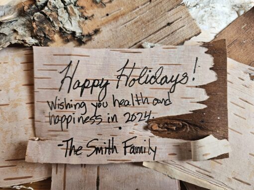 Birch Bark Note Card